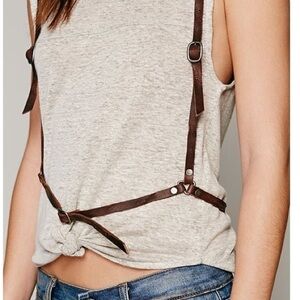 Free People Braided Leather Harness